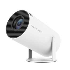 Mini Projetor Portatil 5G Wifi 6 BT 5.0 Android 11, Projetor 4K 1080P Full HD Suporte 8000 Lumens, Projetor Led Auto de Correcção Trapezóide Horizontal, 180°Girável Projector...